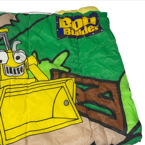 Vintage Kids Sleeping Bag "BOB THE BUILDER" 2002 60”x30” New Old Stock Boys Girl - Picture 5 of 12